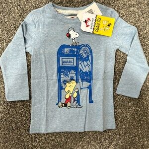 NWT Peanuts long sleeve shirt. Size 3t